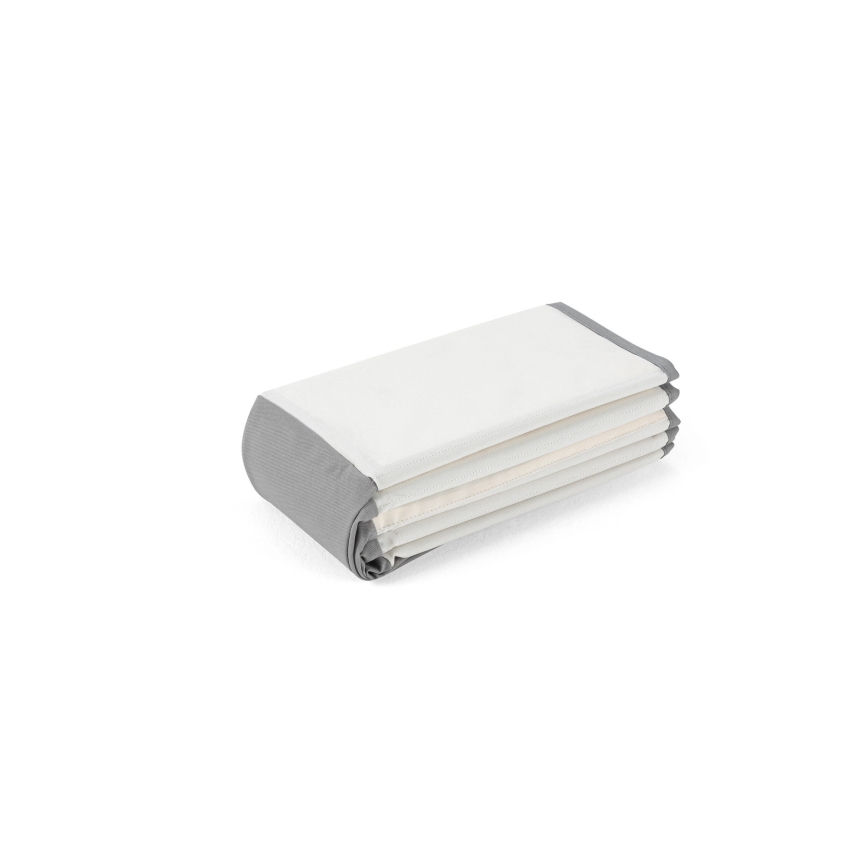 Barnens torrpool med bollar, Ø 80 cm, vit/grå