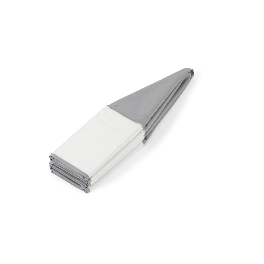 Barnens torrpool med bollar, Ø 80 cm, vit/grå