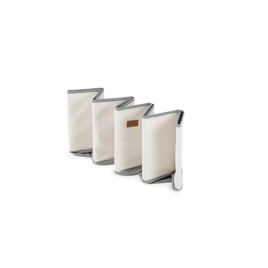 Barnens torrpool med bollar, Ø 80 cm, vit/grå