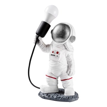 Barnbordslampa ASTRONAUT 1xE27/40W/230V silver/vit