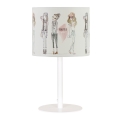 Barnbordslampa GIRLS VIBES 1xE27/60W/230V Ø 18 cm för flickor