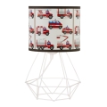 Barnbordslampa KIDS ROOM 1xE27/60W/230V Ø 18 cm brandmän