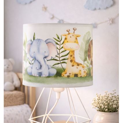Barnbordslampa KIDS ROOM 1xE27/60W/230V Ø 18 cm djungel