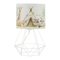 Barnbordslampa KIDS ROOM 1xE27/60W/230V Ø 18 cm med djurmotiv