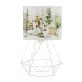 Barnbordslampa KIDS ROOM 1xE27/60W/230V, Ø 18 cm, med djurmotiv