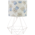 Barnbordslampa KIDS ROOM 1xE27/60W/230V Ø 18 cm teddybjörn