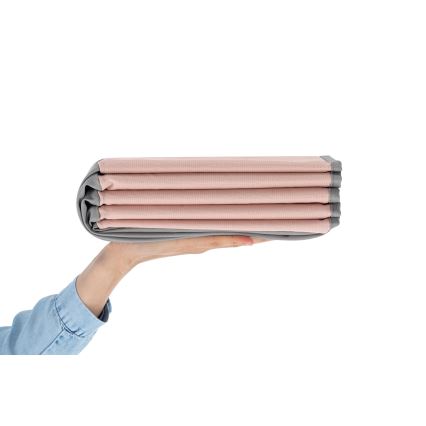 Barnens torrpool med bollar Ø 80 cm rosa/grå