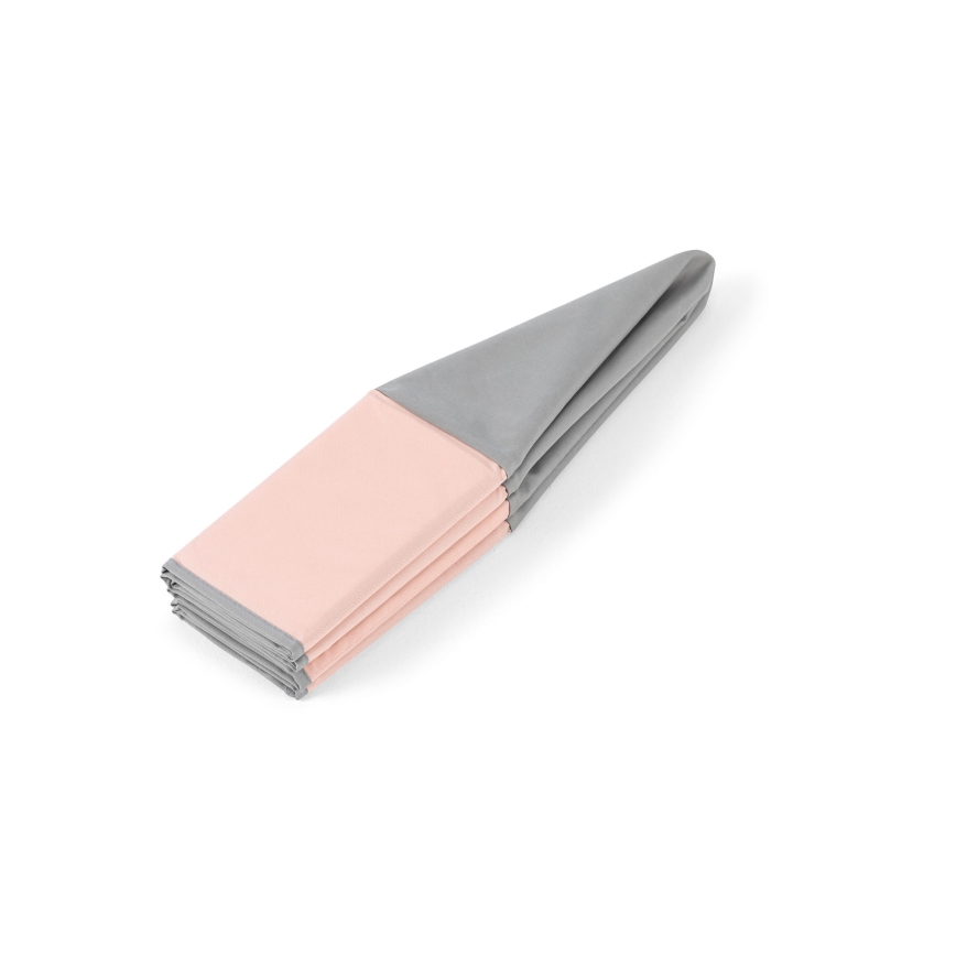 Barnens torrpool med bollar Ø 80 cm rosa/grå