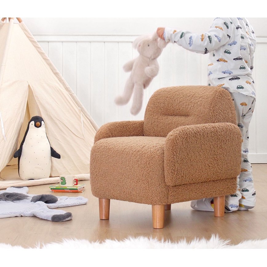 Barnfåtölj LORY brun