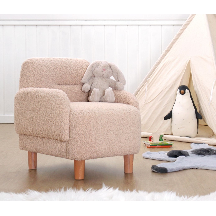 Barnfåtölj LORY rosa