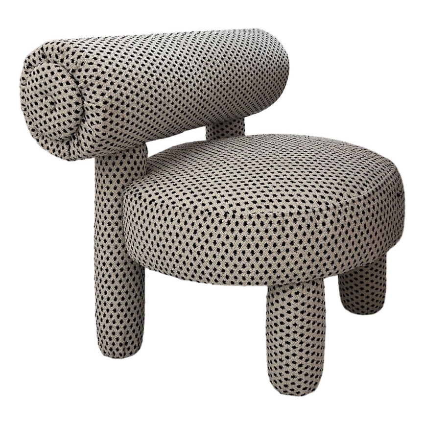 Barnfåtölj MAVI beige/svart