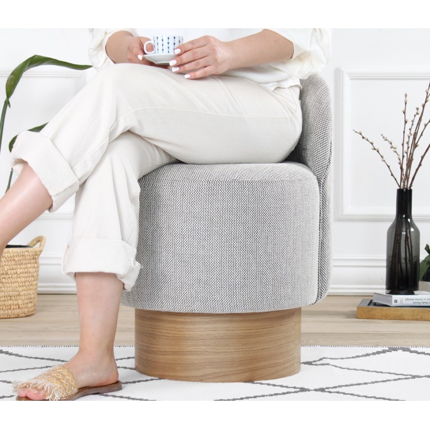 Barnfåtölj RIKI 40x47 cm, grå