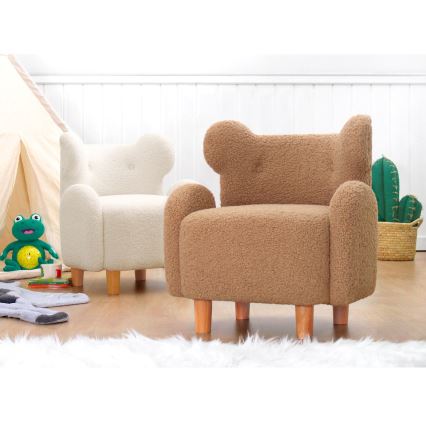 Barnfåtölj TOBI brun