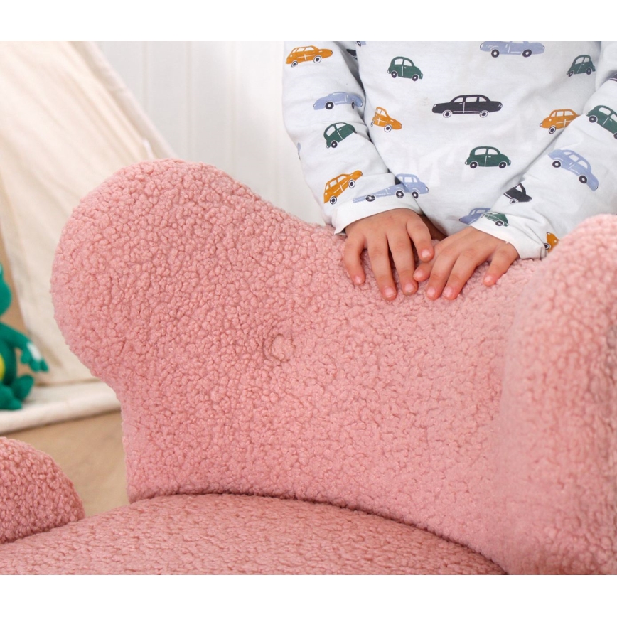 Barnfåtölj TOBI rosa