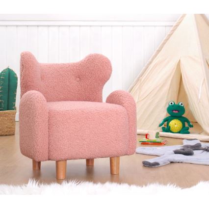 Barnfåtölj TOBI rosa
