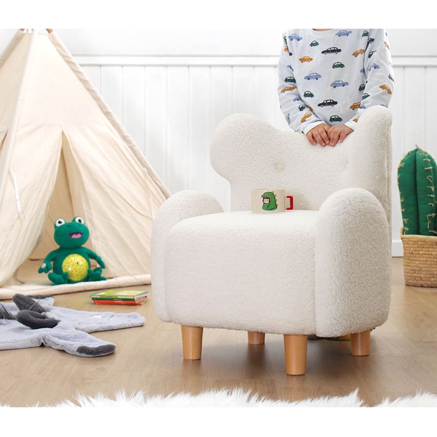 Barnfåtölj TOBI, vit