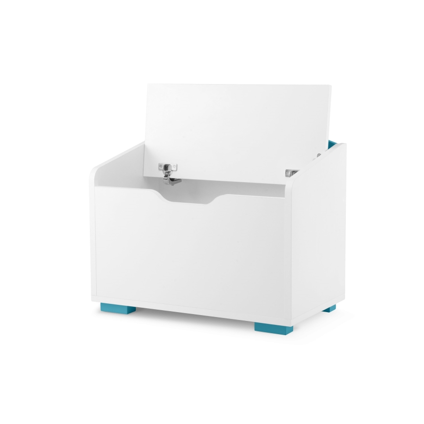 Barnförvaringsbehållare PABIS 50x60 cm vit/blå