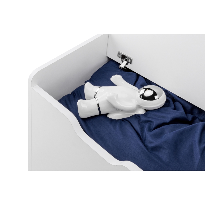 Barnförvaringsbehållare PABIS 50x60 cm vit/blå