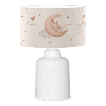 Barnlampa CANDY 1xE27/40W/230V vit/beige