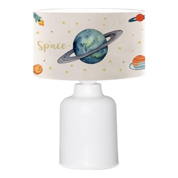 Barnlampa CANDY 1xE27/40W/230V vit/flerfärgad