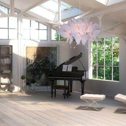 Barnlampa FARFALLA 1xE27/60W/230V rosa