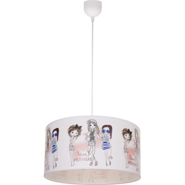 Barnlampa GIRLS VIBES 1xE27/60W/230V Ø 40 cm för flickor