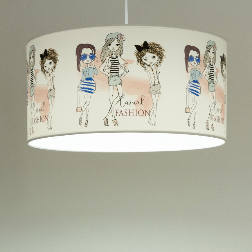 Barnlampa GIRLS VIBES 1xE27/60W/230V Ø 40 cm för flickor