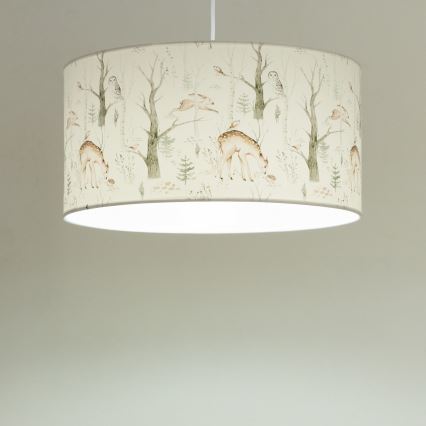 Barnlampa KIDS ROOM 1xE27/60W/230V pr. 40 cm med djurmotiv