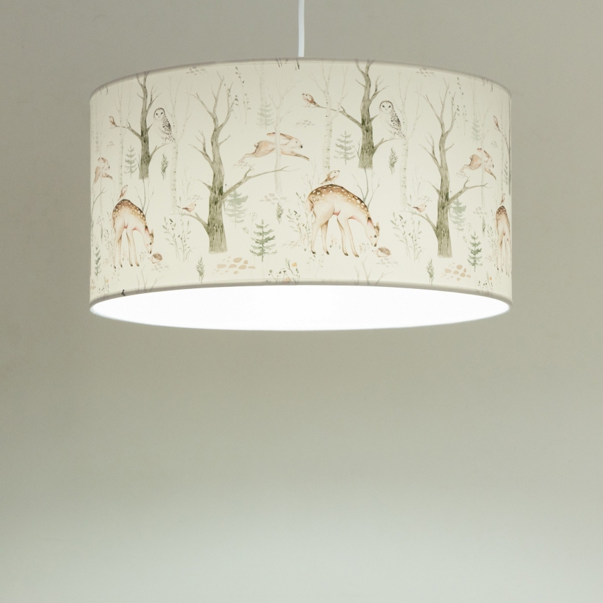 Barnlampa KIDS ROOM 1xE27/60W/230V pr. 40 cm med djurmotiv