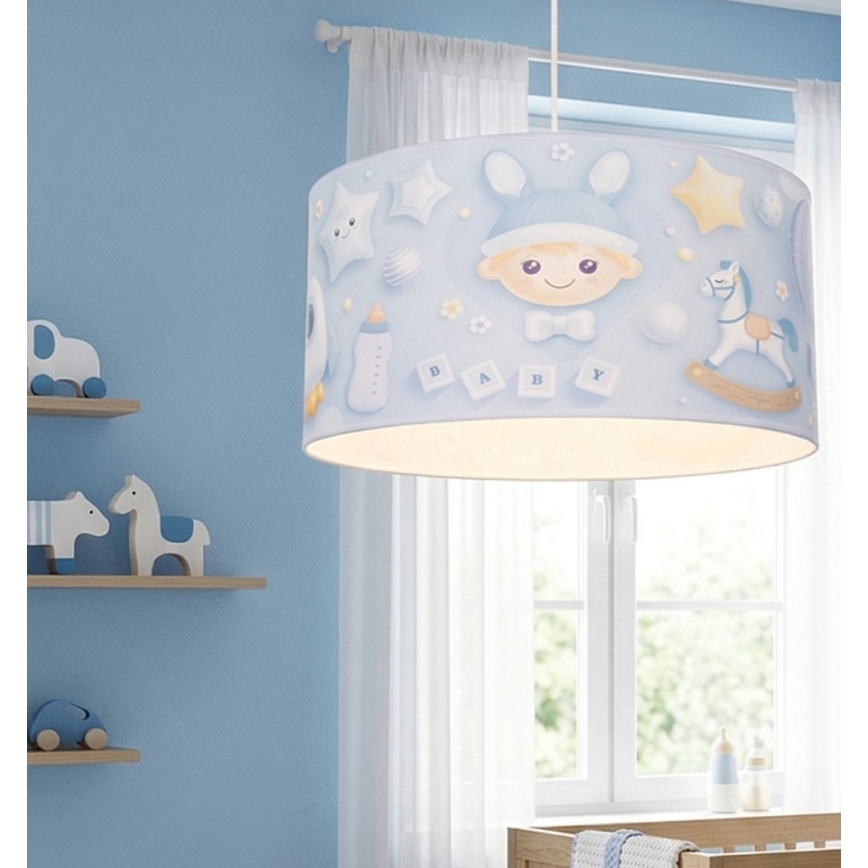 Barnlampa KIDS ROOM 1xE27/60W/230V Ø 40 cm Astronaut