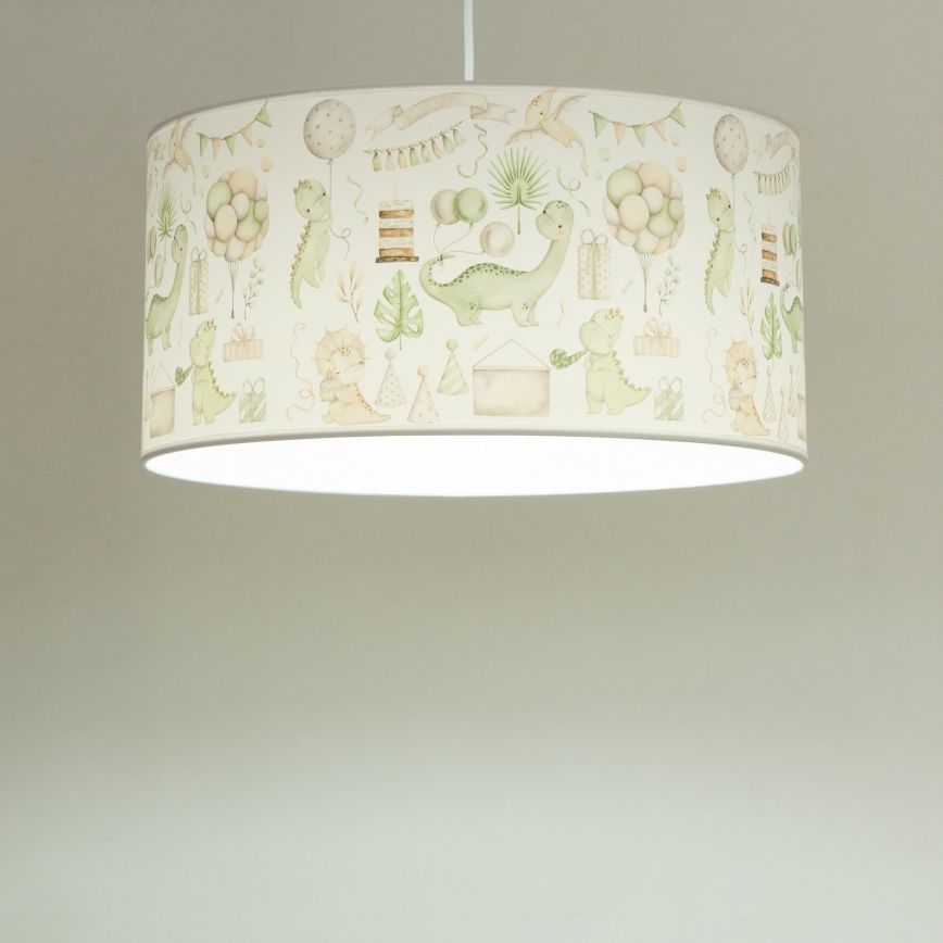 Barnlampa KIDS ROOM 1xE27/60W/230V Ø 40 cm dinosaurie