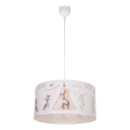 Barnlampa KIDS ROOM 1xE27/60W/230V Ø 40 cm med djurmotiv