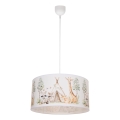 Barnlampa KIDS ROOM 1xE27/60W/230V Ø 40 cm med djurmotiv