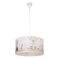 Barnlampa KIDS ROOM 1xE27/60W/230V Ø 40 cm med djurmotiv
