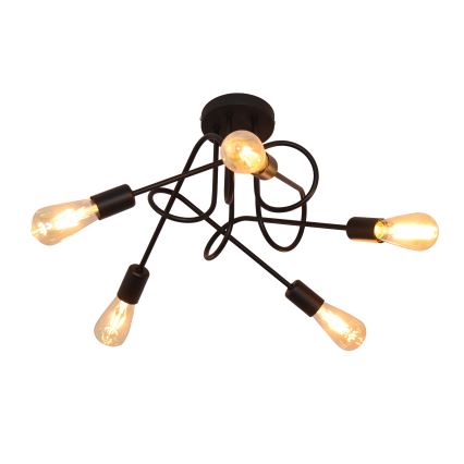 Barnlampa OXFORD med 5xE27/15W/230V, takmonterad