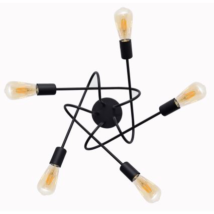 Barnlampa OXFORD med 5xE27/15W/230V, takmonterad