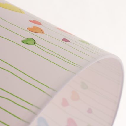 Barnlampa på sladd HEARTS 1xE27/60W/230V