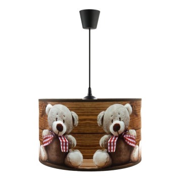 Barnlampa på sladd BEARS 1xE27/60W/230V