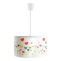 Barnlampa på sladd HEARTS 1xE27/60W/230V