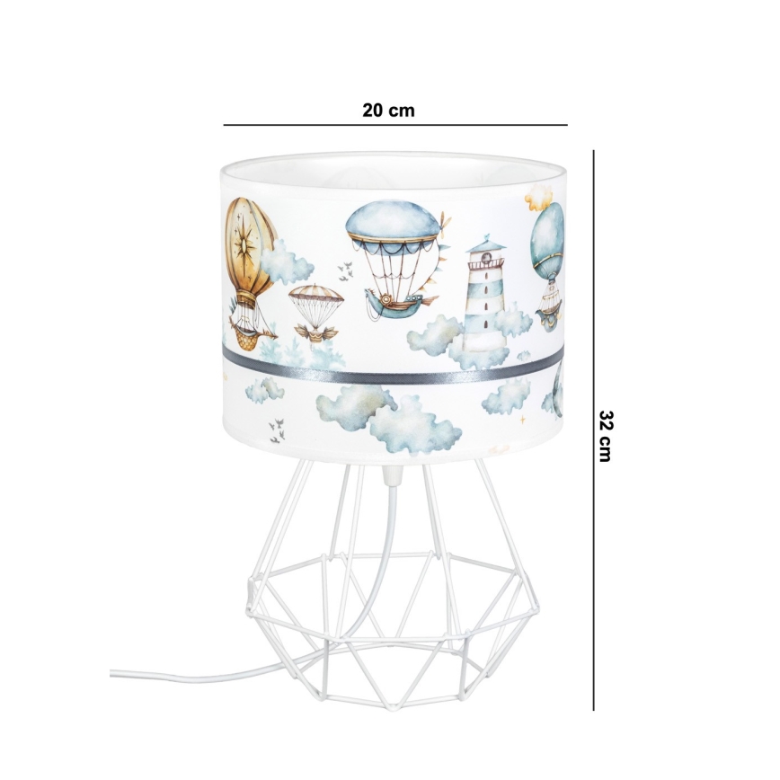 Barnlampa  PIKKI 1xE27/60W/230V blå 