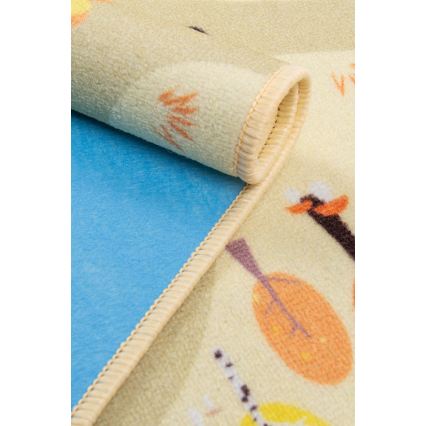 Barnmatta STELLA STREETS 80x100 cm beige/stadsmotiv