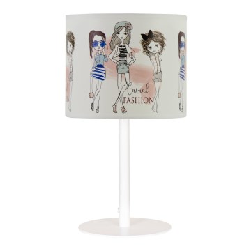 Barns bordslampa GIRLS VIBES 1xE27/60W/230V Ø 18 cm för flickor