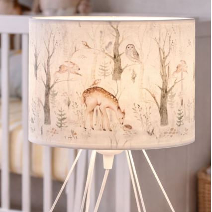 Barns bordslampa KIDS ROOM 1xE27/60W/230V, Ø 18 cm, med charmiga djurmotiv