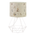 Barns bordslampa KIDS ROOM 1xE27/60W/230V, Ø 18 cm, med djurmotiv