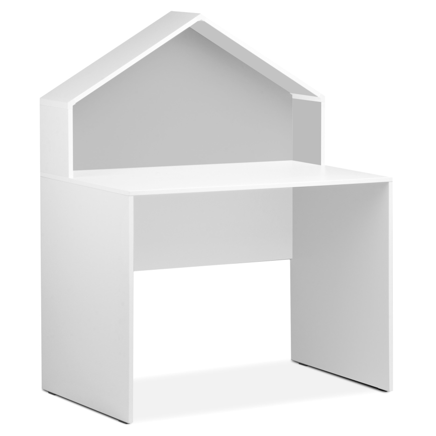 Barnskrivbord MIRUM 126x100 cm vit/grå