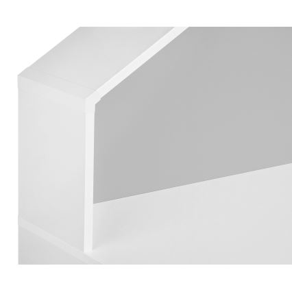 Barnskrivbord MIRUM 126x100 cm vit/grå