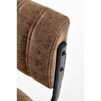 Barstol 109x46 cm svart/brun