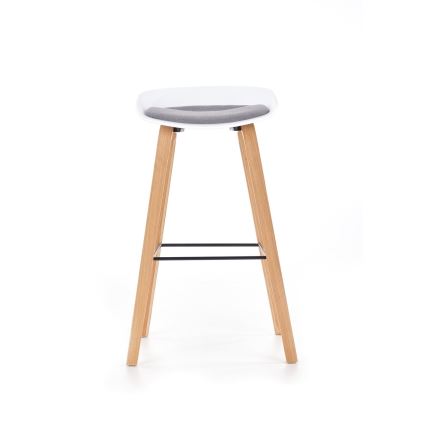 Barstol 81x51 cm beige/vit