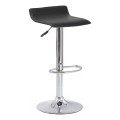 Barstol 84x40 cm svart/glansig krom