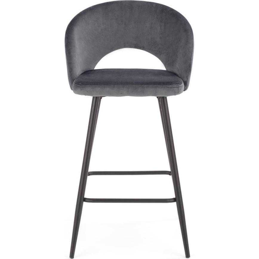 Barstol 89x49 cm grå/svart